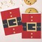 Big Dot of Happiness Jolly Santa Claus Paper Treat Bags, Party Individual Candy Snack Favors, Greaseproof White Sandwich Cookie Bags - 25 Count